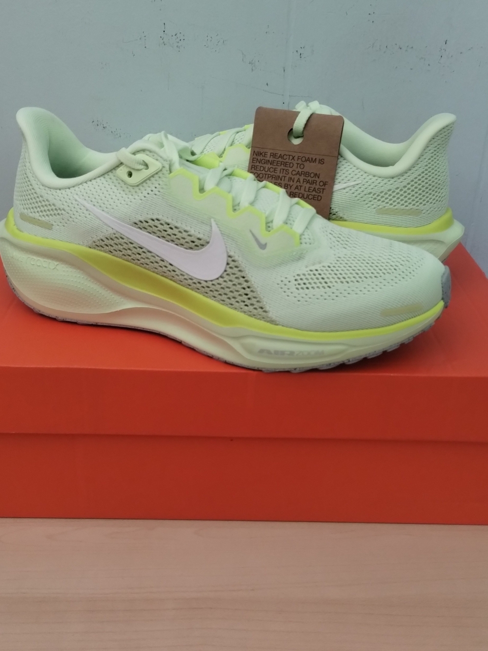 Nike Air Zoom Pegasus 41 Running Shoes Barely Volt Limelight Pale Green